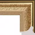 Рама багетная 60x80 для картин и зеркал - 6,5 см, классическая, пластиковая, с креплением, без стекла, М-30-1