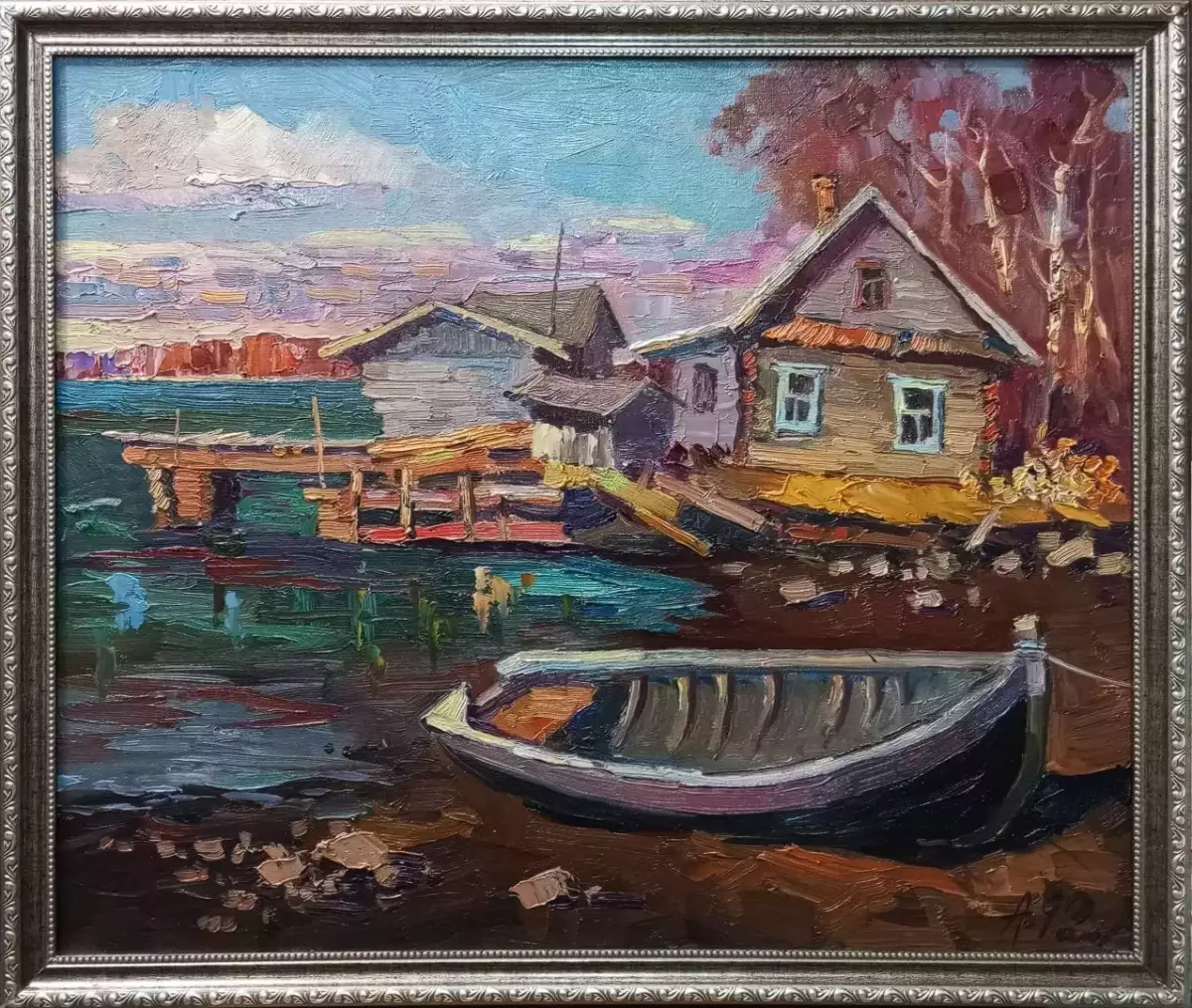 Картина. Александр Филиппов. Во время отлива. Холст, масло. 50х60 см. Авторская живопись.