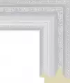 Рама багетная 80x120 для картин и зеркал, белая - 7 см, классическая, пластиковая, с креплением, 744-723