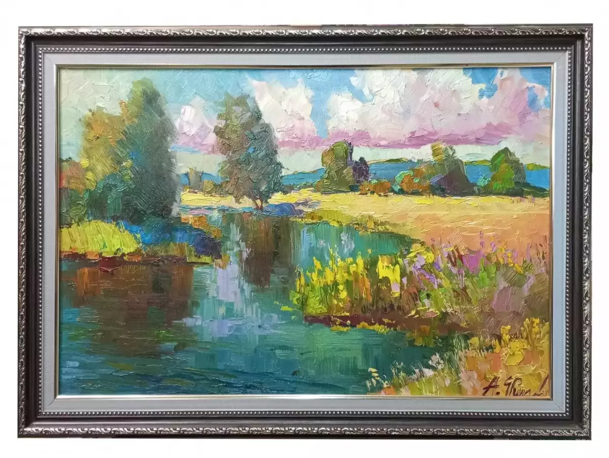 Картина. Александр Филиппов. Эх лето, лето. Холст, масло. 40х60 см. Авторская живопись.