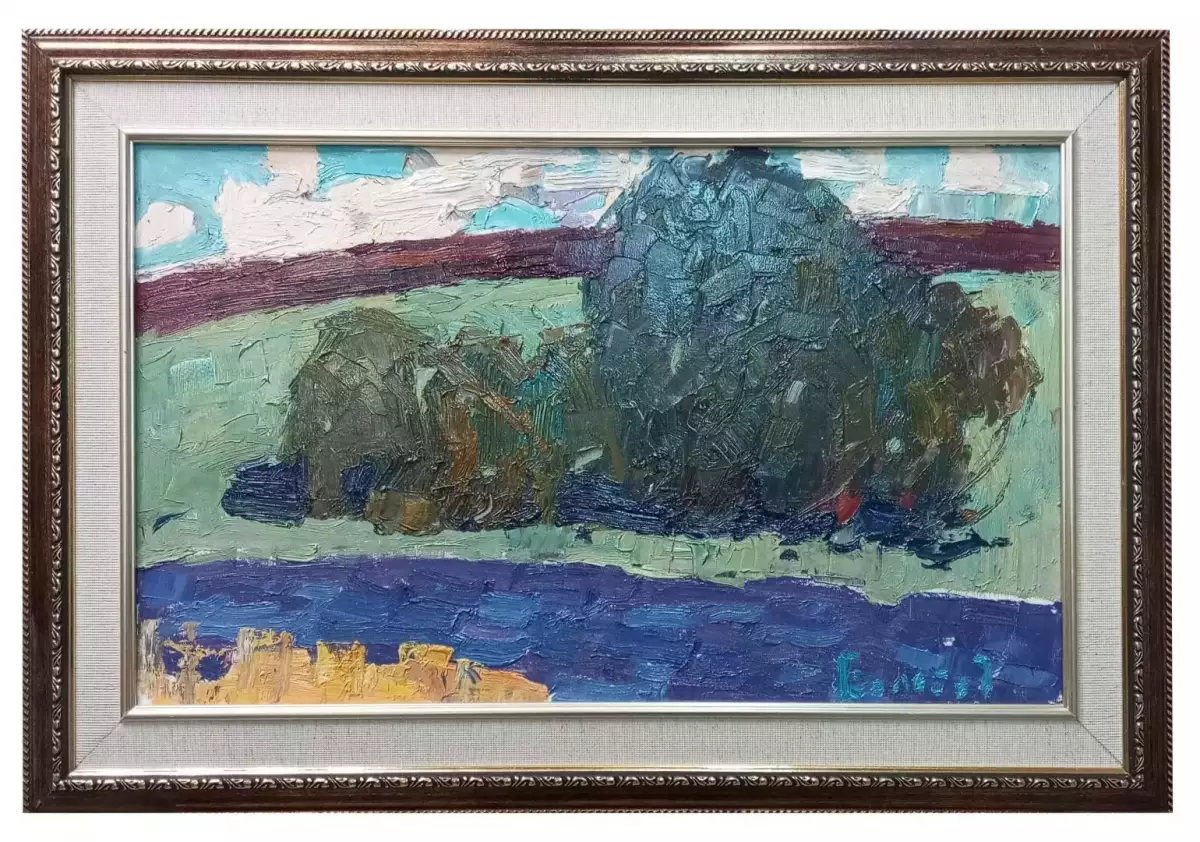 Картина. Юрий Болотов. Ясный день. Холст, масло. 30х50 см. Авторская живопись