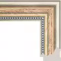 Рама багетная 40x50 для картин и зеркал - 5,2 см, классическая, пластиковая, с креплением, М-4-4
