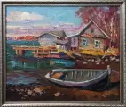 Картина. Александр Филиппов. Во время отлива. Холст, масло. 50х60 см. Авторская живопись.