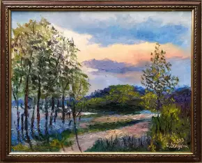 Картина. Стефан Домусчи Этюд холст, картон, масло, 36х46 см. Авторская живопись.