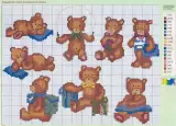 Схема для вышивания Мишки