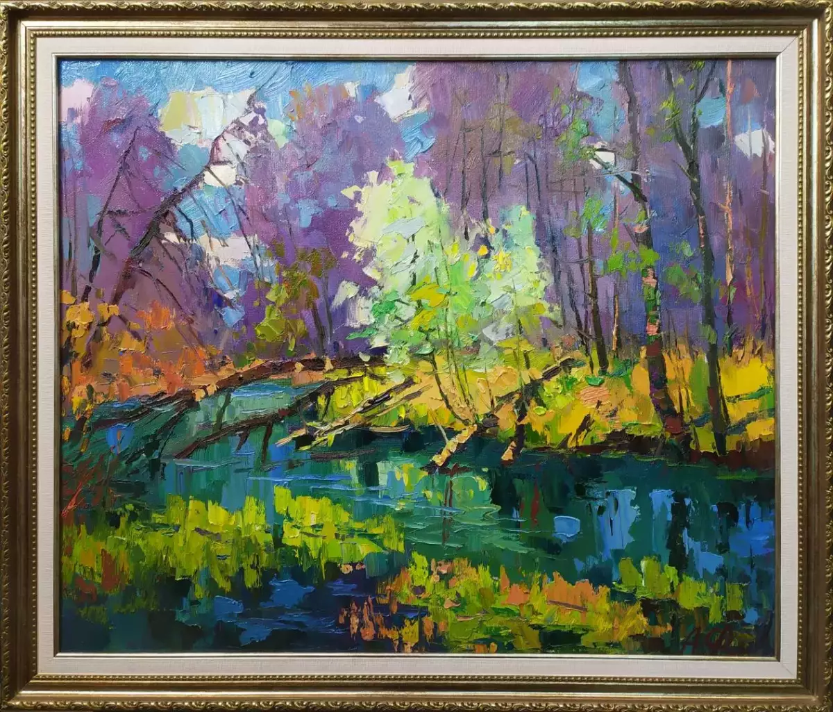 Картина. Александр Филиппов. Первое цветение. холст, масло, 50х60 см. Авторская живопись.