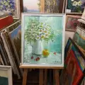 Картина. Светлана Соловьева. Ромашк. Холст, масло. 50х40 см. Авторская живопись.