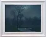 Попов Дмитрий. Мистический пейзаж. Холст, картон, масло. 20х25 см. Авторская живопись