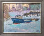 Картина. Александр Филиппов В ожидании весны, холст, масло, 40х50 см. Авторская живопись.