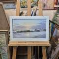 Картина. Александр Крымовский. Утро на море. Холст, картон, масло. 24х39 см. Авторская живопись.
