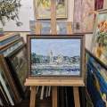 Картина. Инна Москалева. Воронеж, Успенская церковб. Холст, картон, масло. 30х40см. Авторская живопись.