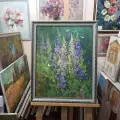Картина. Татьяна Поплавская. Цветы. Картон, масло. 50х38 см. Авторская живопись.