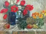 Картина. Ольга Пономарева Натюрморт весна холст, масло, 45х60 см. Авторская живопись.