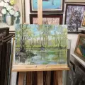 Картина. Петрова Мария Разгар весны, картон, масло 34х44 см. Авторская живопись