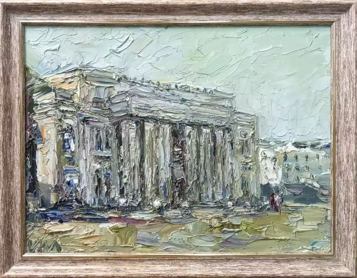 Картина. Инна Москалева. Воронеж Театр Драмы. Холст, картон, масло. 30х40 см. Авторская живопись.