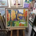 Картина. Юрий Болотов. Золото дня. Холст, масло. 50х60 см. Авторская живопись