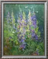 Картина. Татьяна Поплавская. Цветы. Картон, масло. 50х38 см. Авторская живопись.