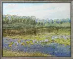 Картина. Александр Давыдов. На р.Воронеж. Холст, масло. 40х50см. Авторская живопись.