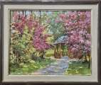 Картина. Галина Соловьёва. Весна. Холст, картон, масло. 40х50см. Авторская живопись.