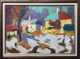 Картина. Юрий Болотов. Солнечное утро. Холст, масло. 35х50 см.. Авторская живопись