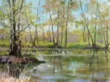 Картина. Петрова Мария Разгар весны, картон, масло 34х44 см. Авторская живопись