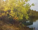 Картина. Виктор Довбенко. Осенний день. Холст, масло. 65х80 см. Авторская живопись.