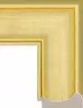 Рама багетная 60x80 для картин и зеркал, золотая - 7,8 см, классическая, пластиковая, с креплением, 882-004