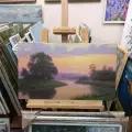 Соколов Кирилл. Тишина. Холст, масло. 35х60 см. Авторская живопись