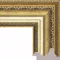 Рама багетная 40x50 для картин и зеркал - 6,9 см, классическая, пластиковая, с креплением, без стекла, М-7-2