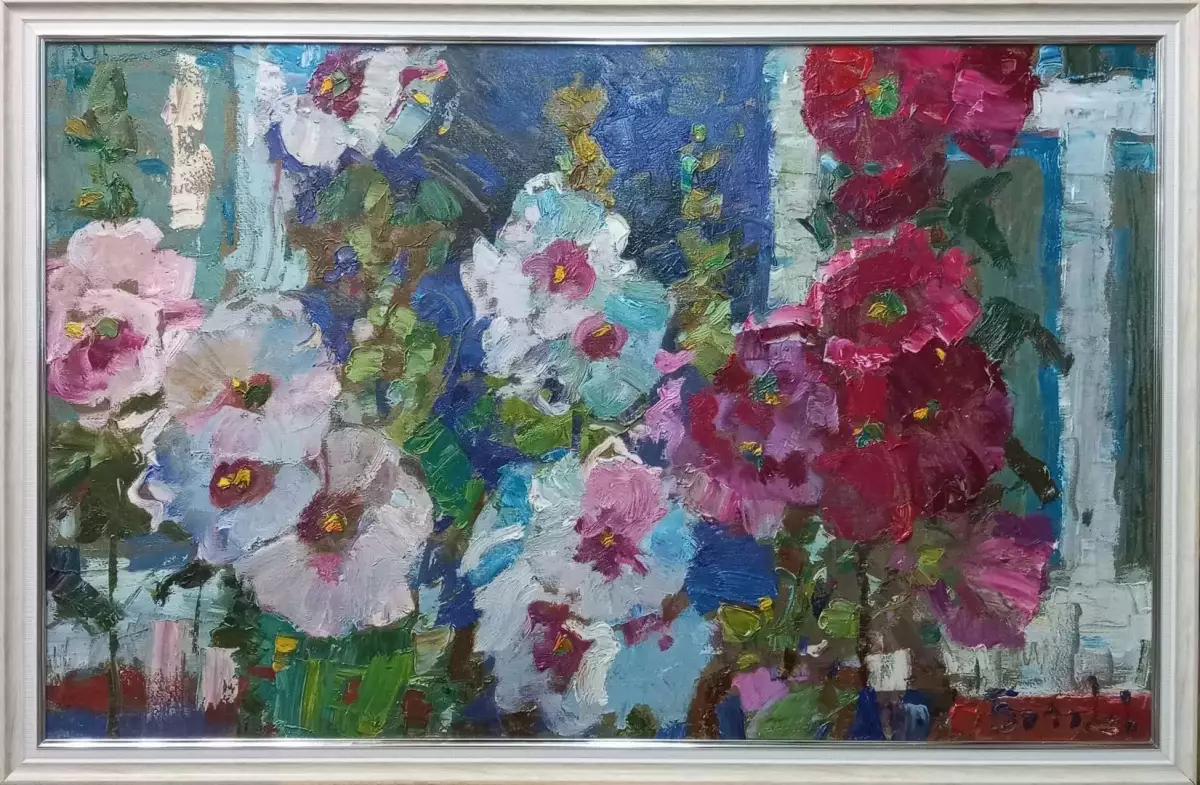 Картина. Юрий Болотов. Утро Мальвы. Холст, масло. 50х80 см. Авторская живопись