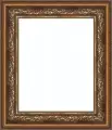 Багетная рама 30x55 для картин и зеркал, ширина - 9,9 см, классическая, пластиковая, с креплением, 157-18