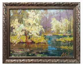 Картина. Александр Филиппов. Весенние берега. Холст, масло. 40х60 см. Авторская живопись.