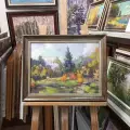 Картина. Максим Аникандров Начало осени, холст, масло, 30х40 см. Авторская живопись.