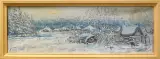 Картина. Александр Давыдов. Март,  холст, масло, 28х87 см. Авторская живопись.