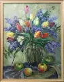 Картина. Ольга Пономарева Майский букет. оргалит, масло, 59х44. Авторская живопись.