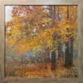 Картина. Светлана Володина. Листопад, холст, масло, 50х50 см. Авторская живопись.