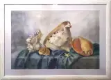 Картина. Людмила Петренко Морские раковины №2, бумага, акварель, 66х89 см. Авторская живопись.
