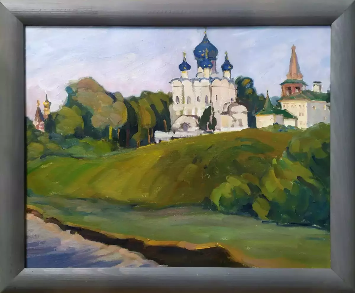 Картина. Анна Крутченко Воскресный день, холст, масло, 40х50 см.  Авторская живопись.