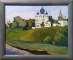 Картина. Анна Крутченко Воскресный день, холст, масло, 40х50 см.  Авторская живопись.