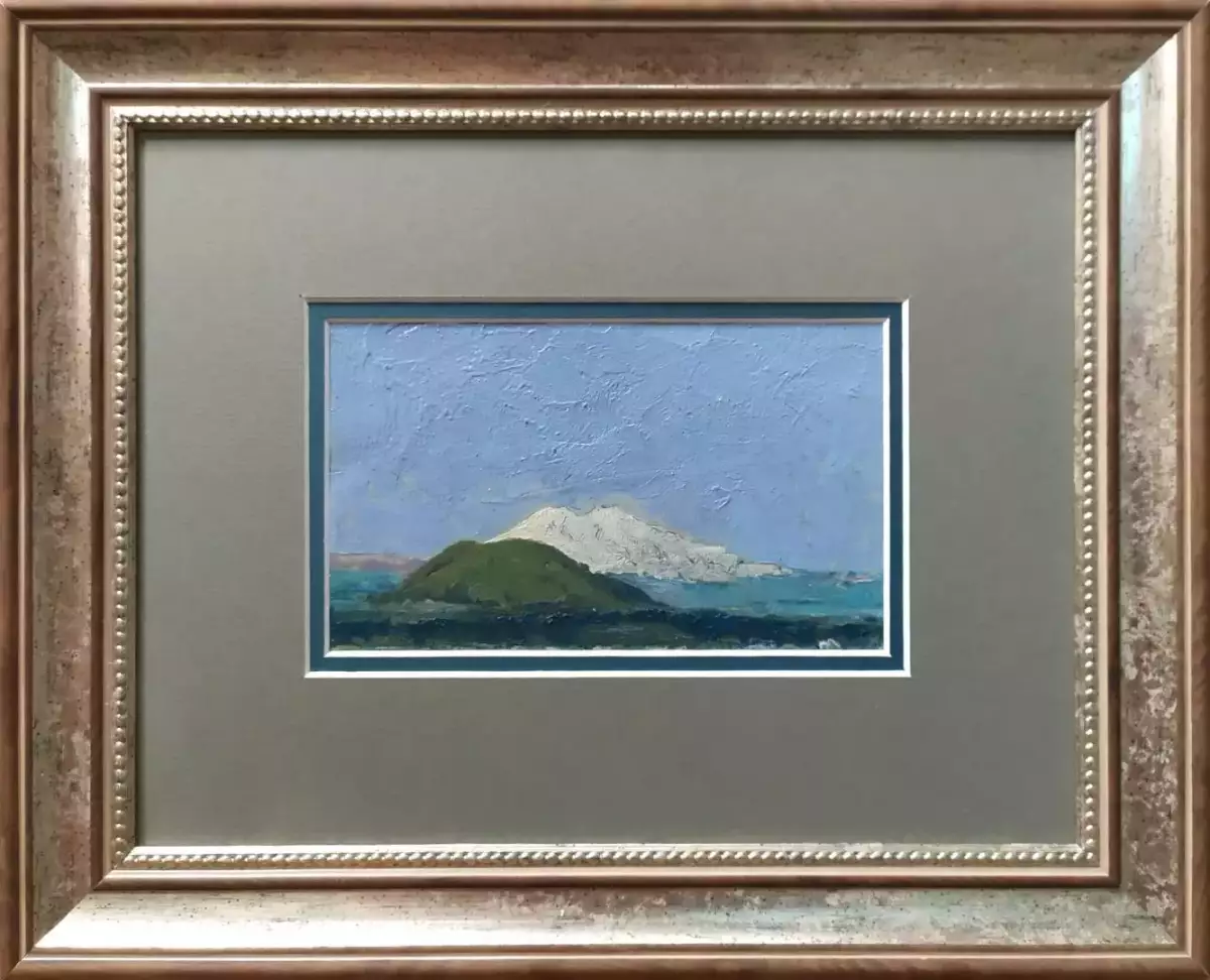 Картина. Иван Бондарев Кавказ картон, масло, 11х18 см. Авторская живопись.