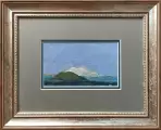 Картина. Иван Бондарев Кавказ картон, масло, 11х18 см. Авторская живопись.