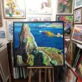 Картина. Юрий Болотов. Байкал. Холст, масло. 80х90 см. Авторская живопись