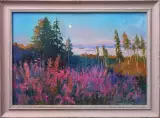 Картина. Светлана Володина. Иван-чай, холст, масло, 35х50 см. Авторская живопись.
