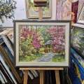 Картина. Галина Соловьёва. Весна. Холст, картон, масло. 40х50см. Авторская живопись.