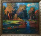 Картина. Александр Филиппов. Томный вечер, холст, масло, 70х80 см. Авторская живопись.