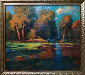 Картина. Александр Филиппов. Томный вечер, холст, масло, 70х80 см. Авторская живопись.