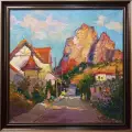 Картина. Александр Филиппов. Под горой Медовой. Холст, масло. 60х60 см. Авторская живопись.