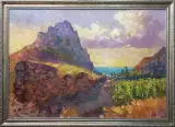 Картина. Александр Филиппов. Виноградники Крыма. Холст, масло. 60х85 см. Авторская живопись.