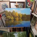 Картина. Виктор Довбенко. Шиловское озеро. Холст, масло. 65х85 см. Авторская живопись.