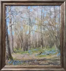 Картина. Петрова Мария Весна идет, картон, масло 37х39.5 см. Авторская живопись